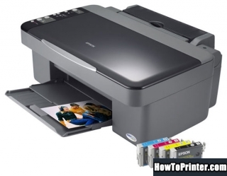 Reset Epson DX4000 printer use Epson reset software