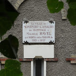 Maison Maurice Ravel : plaque