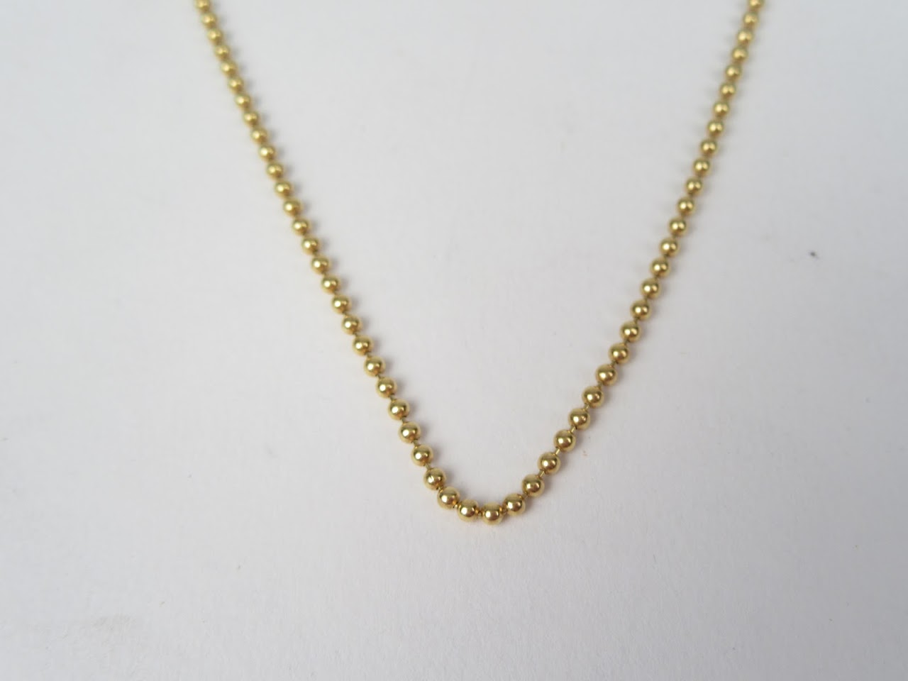 14k Ball Chain Necklace