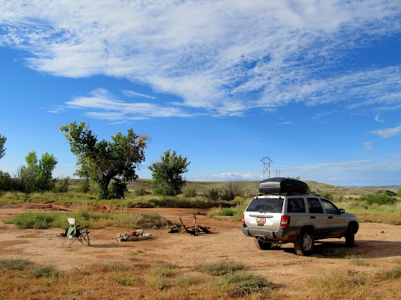 Camp along Courthouse Wash