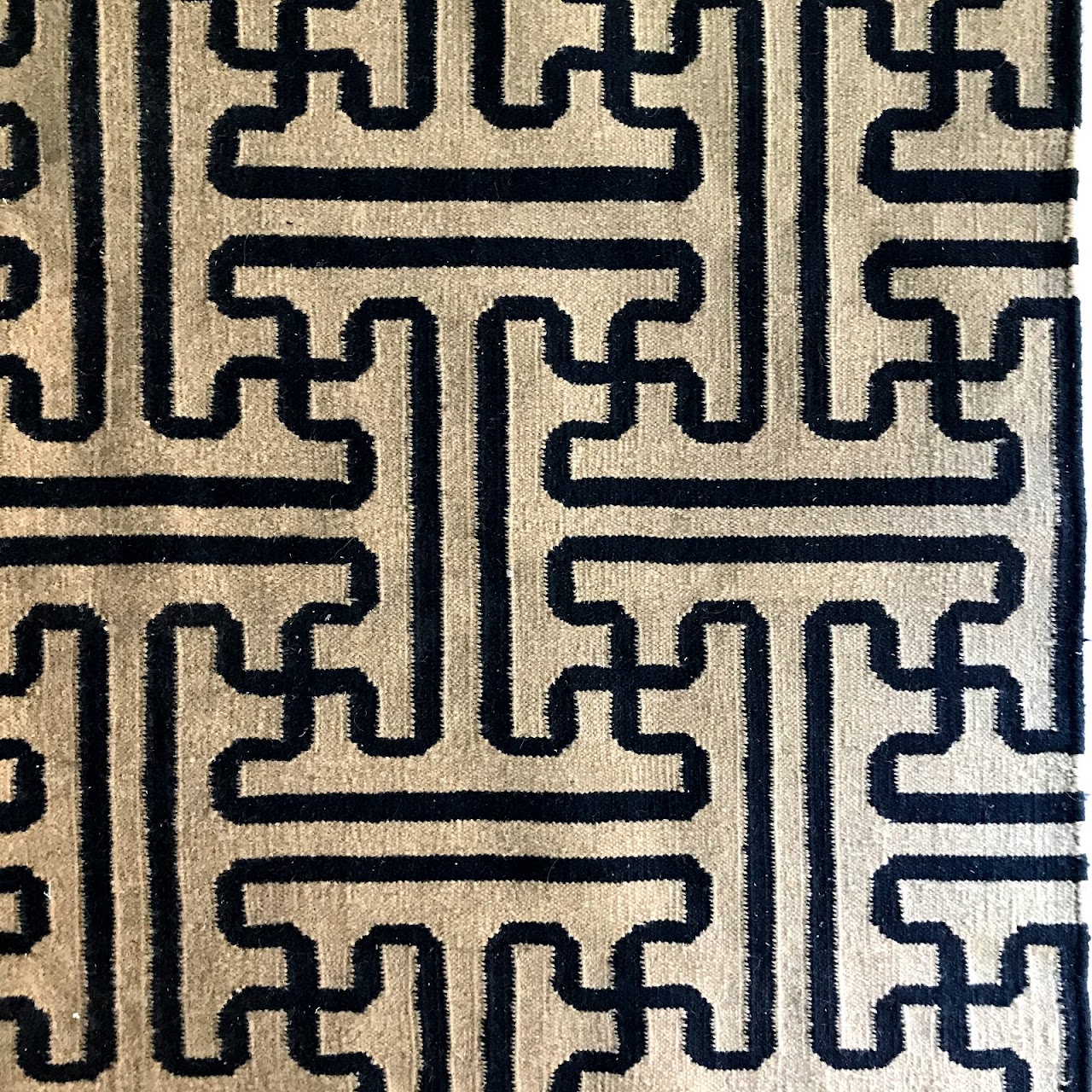 Contemporary Geometric Wool Area Rug