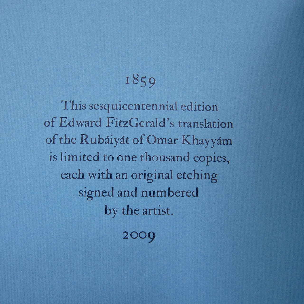 Rubaiyat of Omar Khayyam Limited Edition