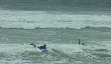 High Surf in La Push with body surfers