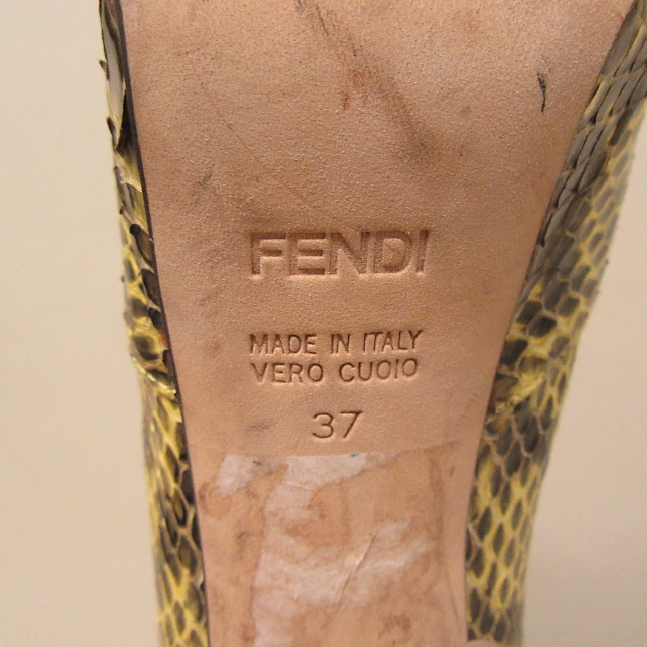 Fendi Python Platform Pumps