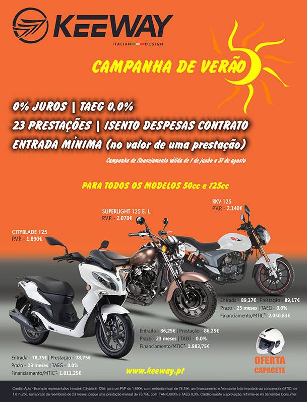 KEEWAY SEM JUROS - 2015 Keewa_100_juros