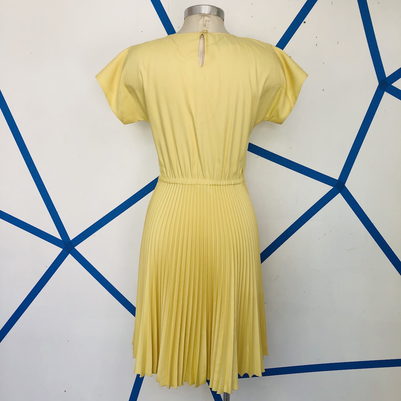 Prada Pleated Yellow Dress