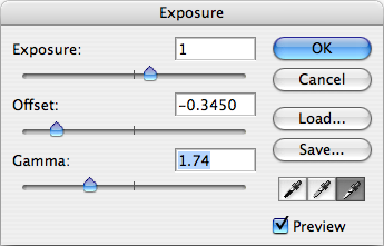 Ajuste de Exposure Ajuste de Exposure