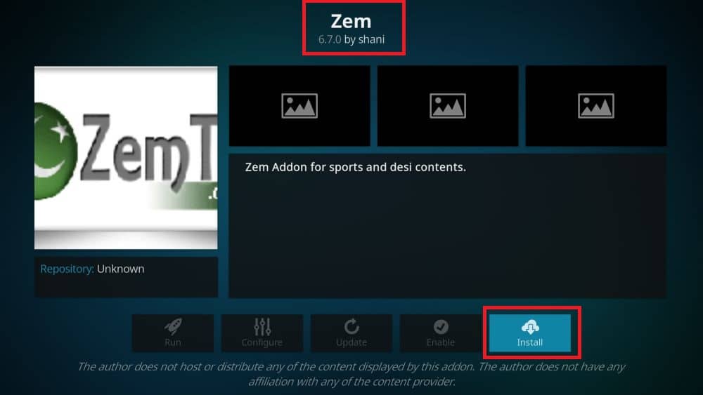 Doplněk Zem-TV-Kodi