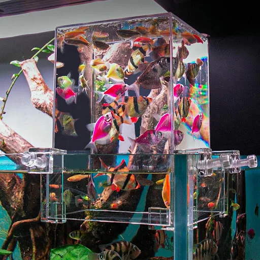 Fish Elevator Inverted Aquarium Fish Tower Fish Tank Aquarium Decorations Make Your Fish Fly Above The Water