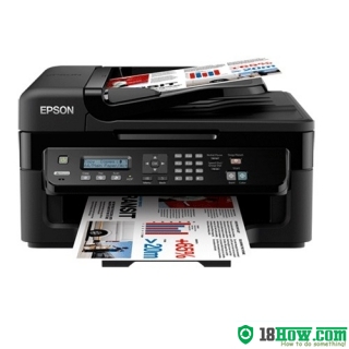 How to reset flashing lights for Epson WorkForce WF-2528 printer