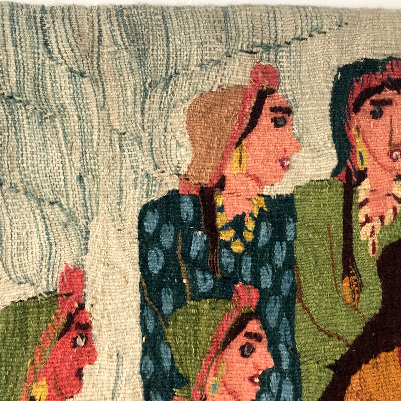 Hand-Woven Wool Tapestry