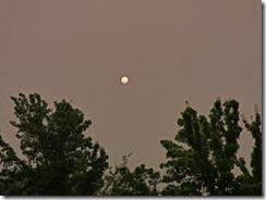 Smoke in Medford Area from Chetco Bar Fire