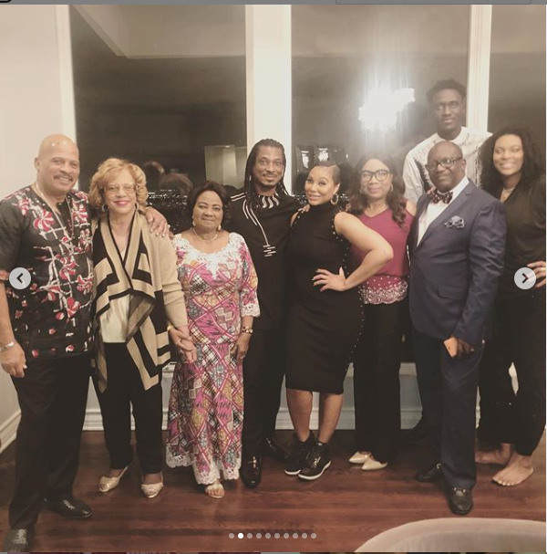 Tamar Braxton and David Adefeso celebrate their 1st Thanksgiving as a couple with their families in attendance (Photos)