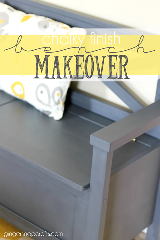 chalky finish bench makeover with #DecoArt #gingersnapcrafts_thumb