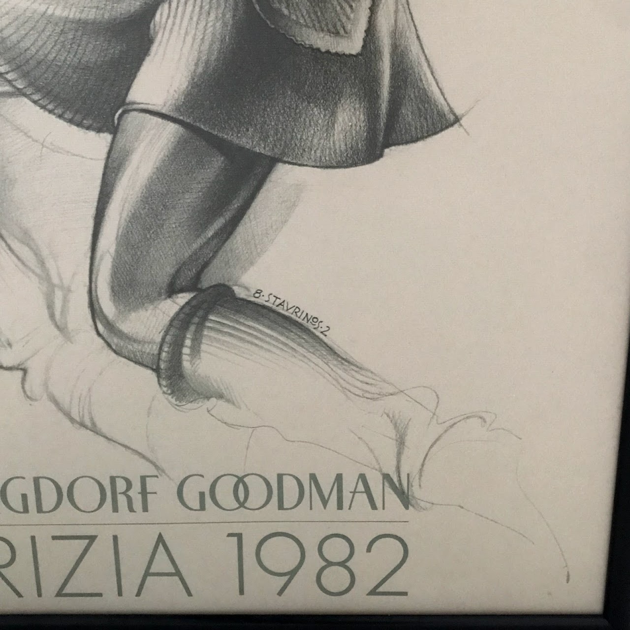 George Stavrinos Bergdorf Goodman 1982 Poster