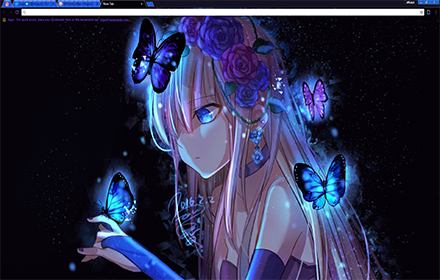 Anime Girl and GLOWING Butterflies |NEW MANGA small promo image