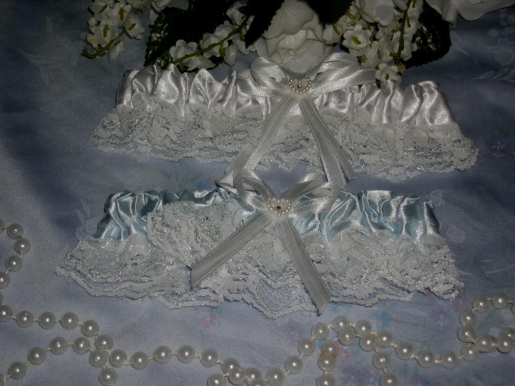 Garter Lace Garters TOSS Wedding Bridal WHITE BLUE 2PS   eBay