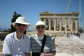 Mom and dad on the Acropolis