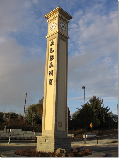 IMG_9510 Clock Tower at Depot in Albany, Oregon on December 4, 2007