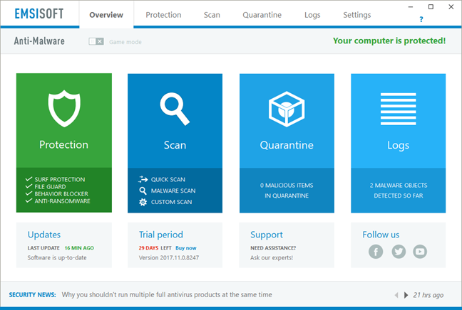 Emsisoft Antimalware