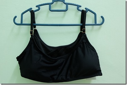 plain black swimming top from Cotton On