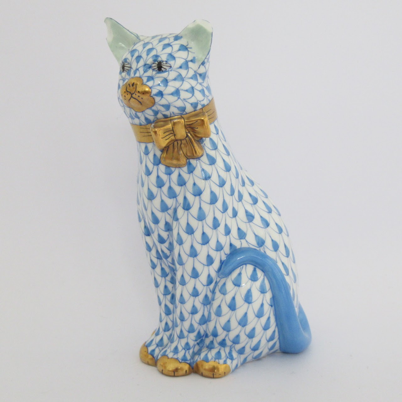 Herend Cat Figurine