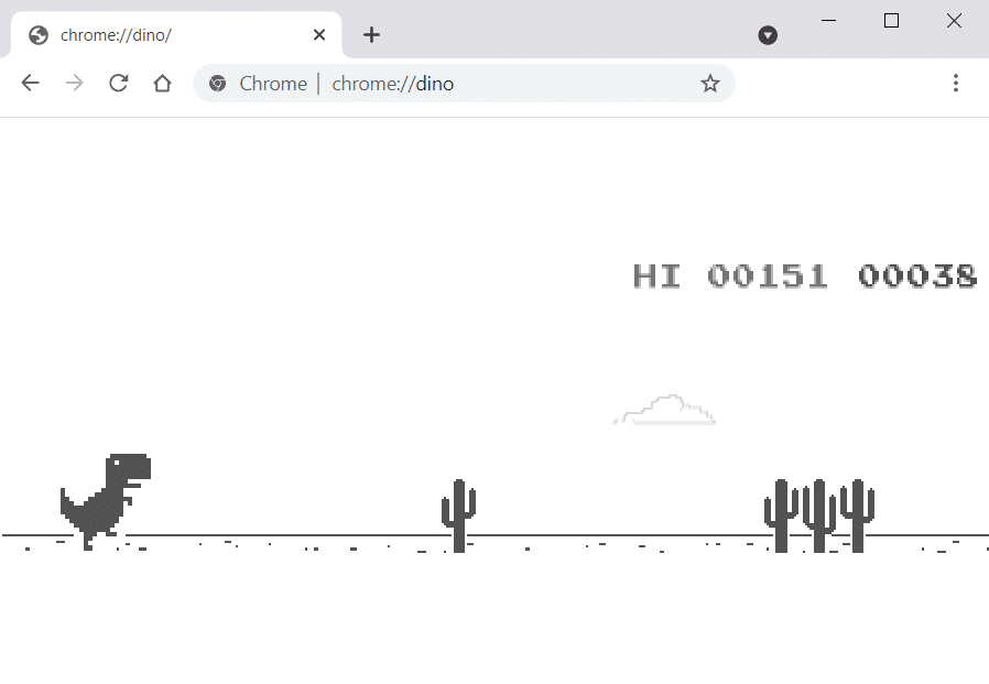 Gioco Chrome Dino