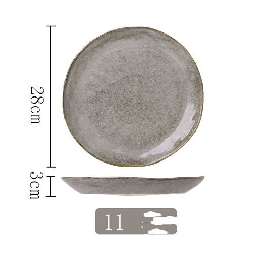 Title 5, Kiln Into Ceramic Hotel Steak Plate, Creative D...