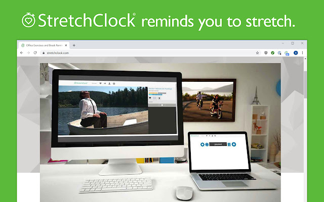 StretchClock - Break Reminder and Office Yoga chrome extension