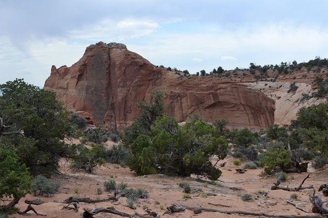 concave bit of rock cliff