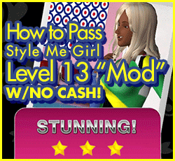 Style Me Girl Level 13 - Mod - Jenny - Stunning! Three Stars