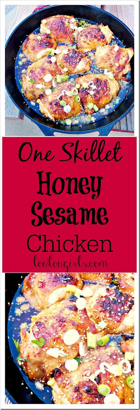 One Skillet Honey Sesame Chicken