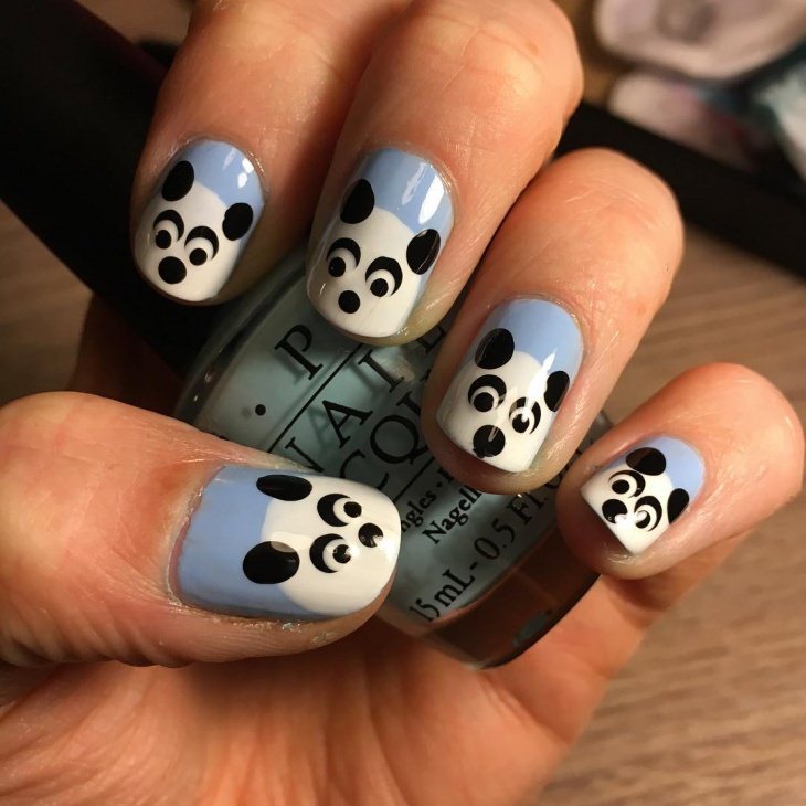 Cute Panda Nail Art Designs 2017 - style you 7