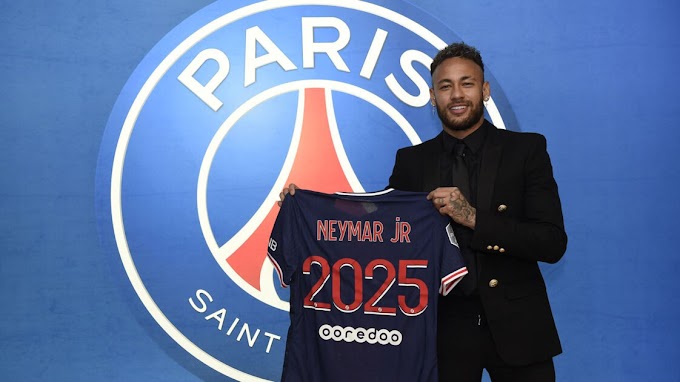 NEYMAR SIGNS NEW CONTRACT EXTENSION WITH PARIS SAINT-GERMAIN UNTIL 2025