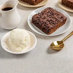 Ice Cream With Brownie