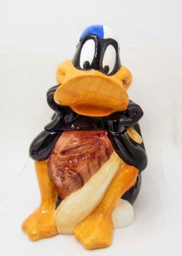  Vintage Looney Tunes Daffy Duck Baseball Cookie Jar