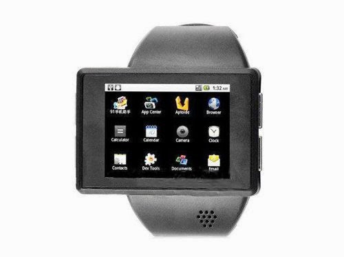  Watch New style Android Bluetooth Mobile phone WIFI Wireless internet access MP3 MP4 GPS Refused to answer the phone (Gray)