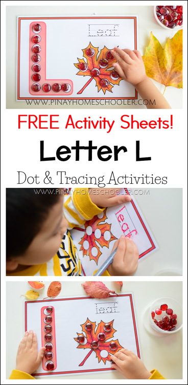 FREE Letter L Dot and Tracing Activity Sheets