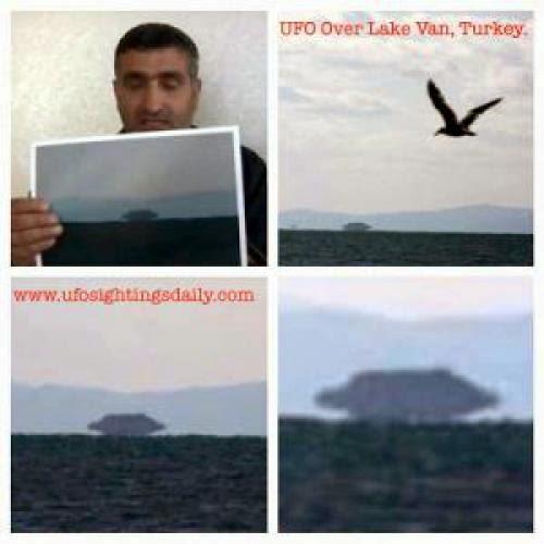 Small Ufo Enters Massive Ufo Hidden Inside Cloud Over Lake Van Turkey April 2013