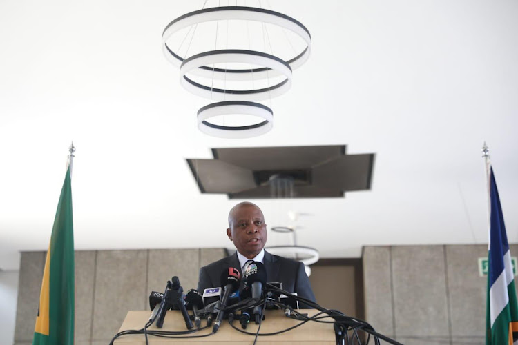 Herman Mashaba announced his resignation as Johannesburg mayor at the Metro Centre, in Johannesburg, on October 21 2019.