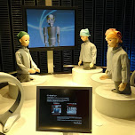 robots at the Miraikan Museum of Emerging Science and Innovation in Odaiba, Japan 