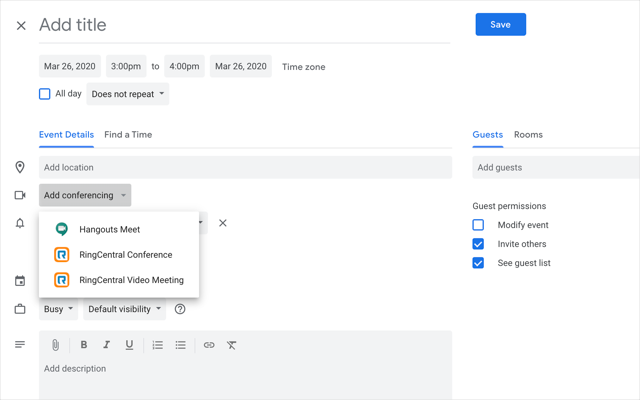 RingCentral for Google Workspace - Google Workspace Marketplace