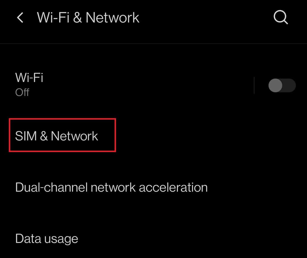 Presiona SIM y red.  ¿Por qué mi teléfono dice LTE en lugar de 4G?