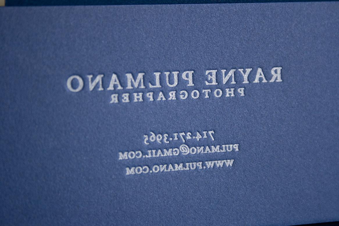 Navy Letterpress Business