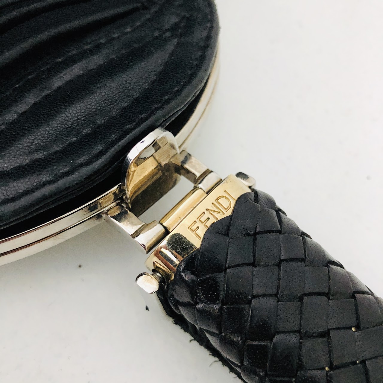 Fendi Black Leather Spy Bag