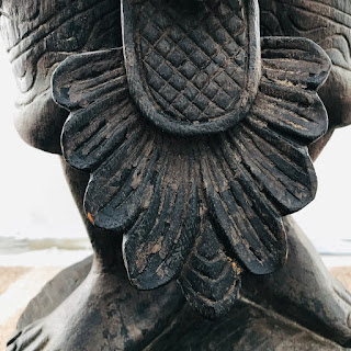 Burmese Wood Carving with Book
