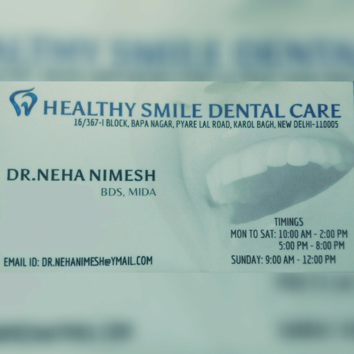 Healthy Smile Dental Care: Dr Neha Nimesh (Best Dentist in Karol Bagh), 16/367, Pyare Lal Rd, I Block, Bapa Nagar, Karol Bagh, New Delhi, Delhi 110005, India, Oral_Surgeon, state DL