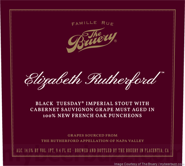 The Bruery Adding Elizabeth Rutherford Black Tuesday Variant