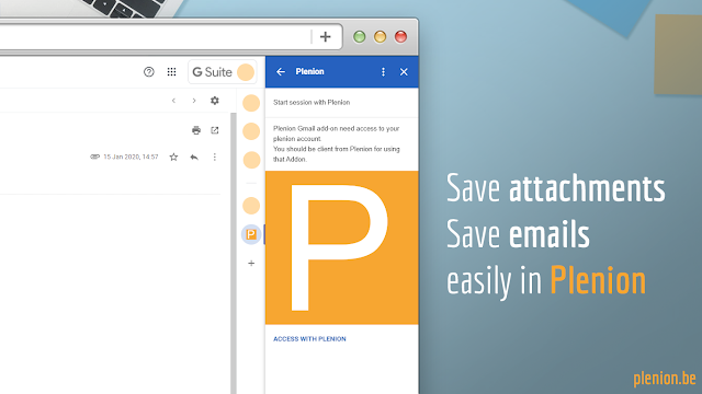 Screenshot of Plenion for Gmail