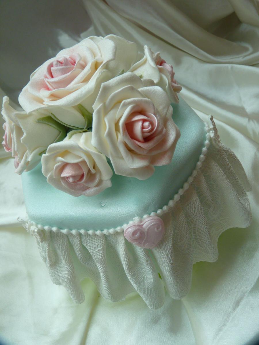 Vintage Wedding Cake 1 Tier 6